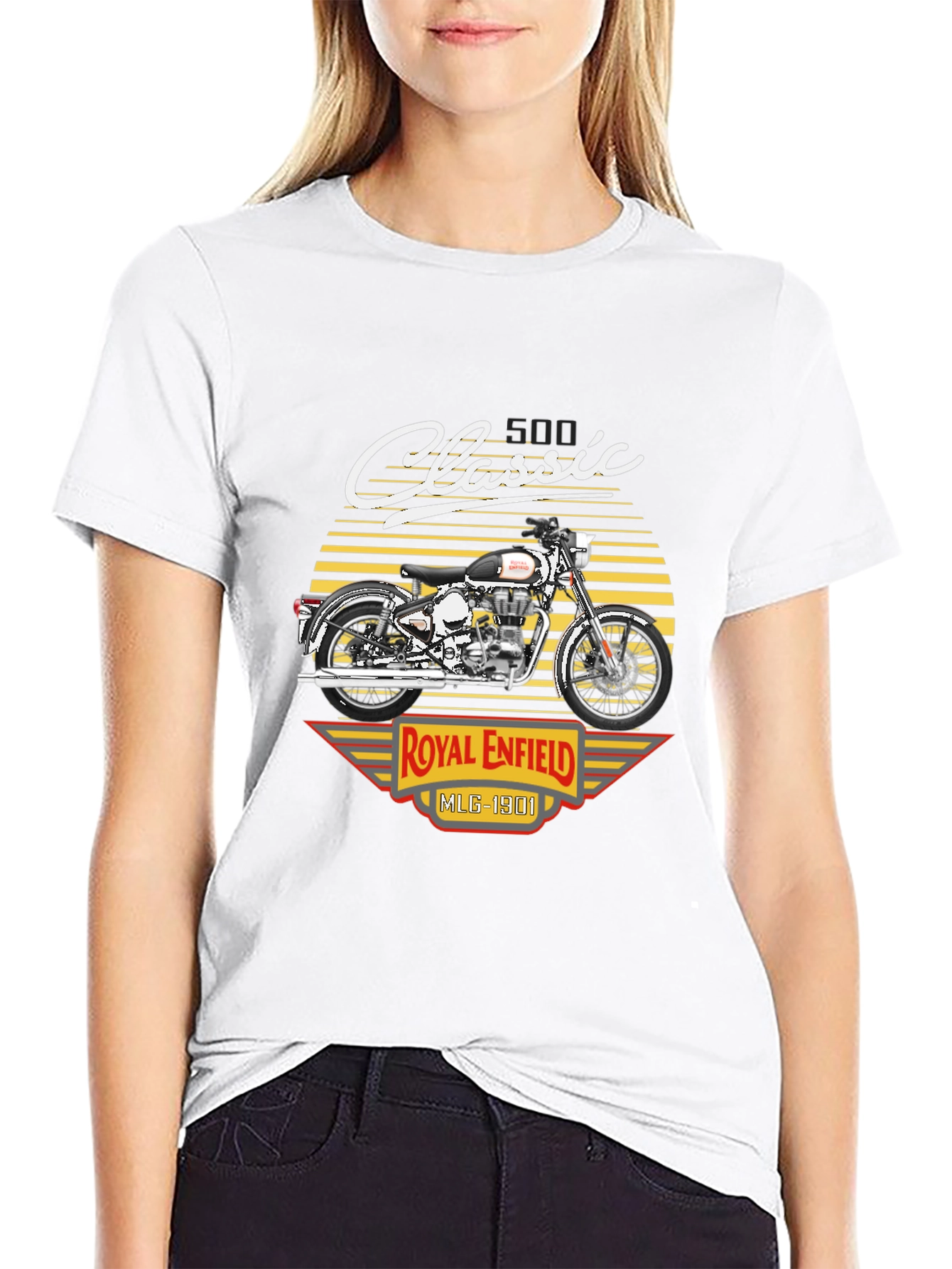 Royal Enfield Classic Motorcycle Graphic T-Shirt