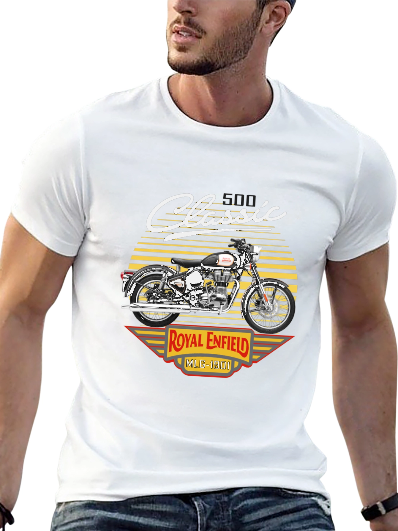 Royal Enfield Classic Motorcycle Graphic T-Shirt