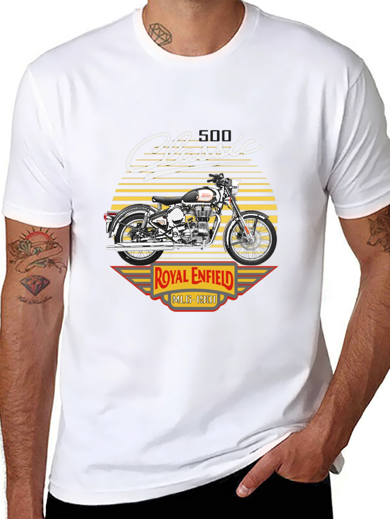 Royal Enfield Classic Motorcycle Graphic T-Shirt