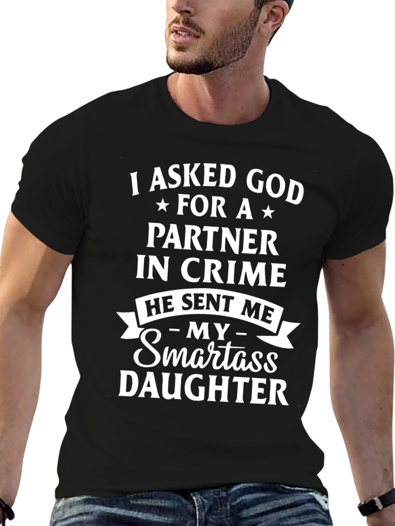 Partner in Crime Smartass Daughter Graphic T-Shirt