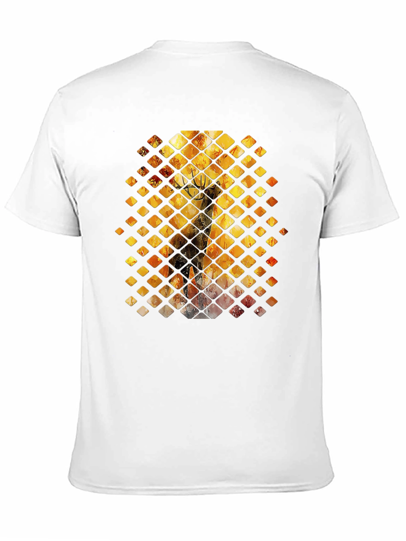 Diamond Deer Graphic Tee - Black