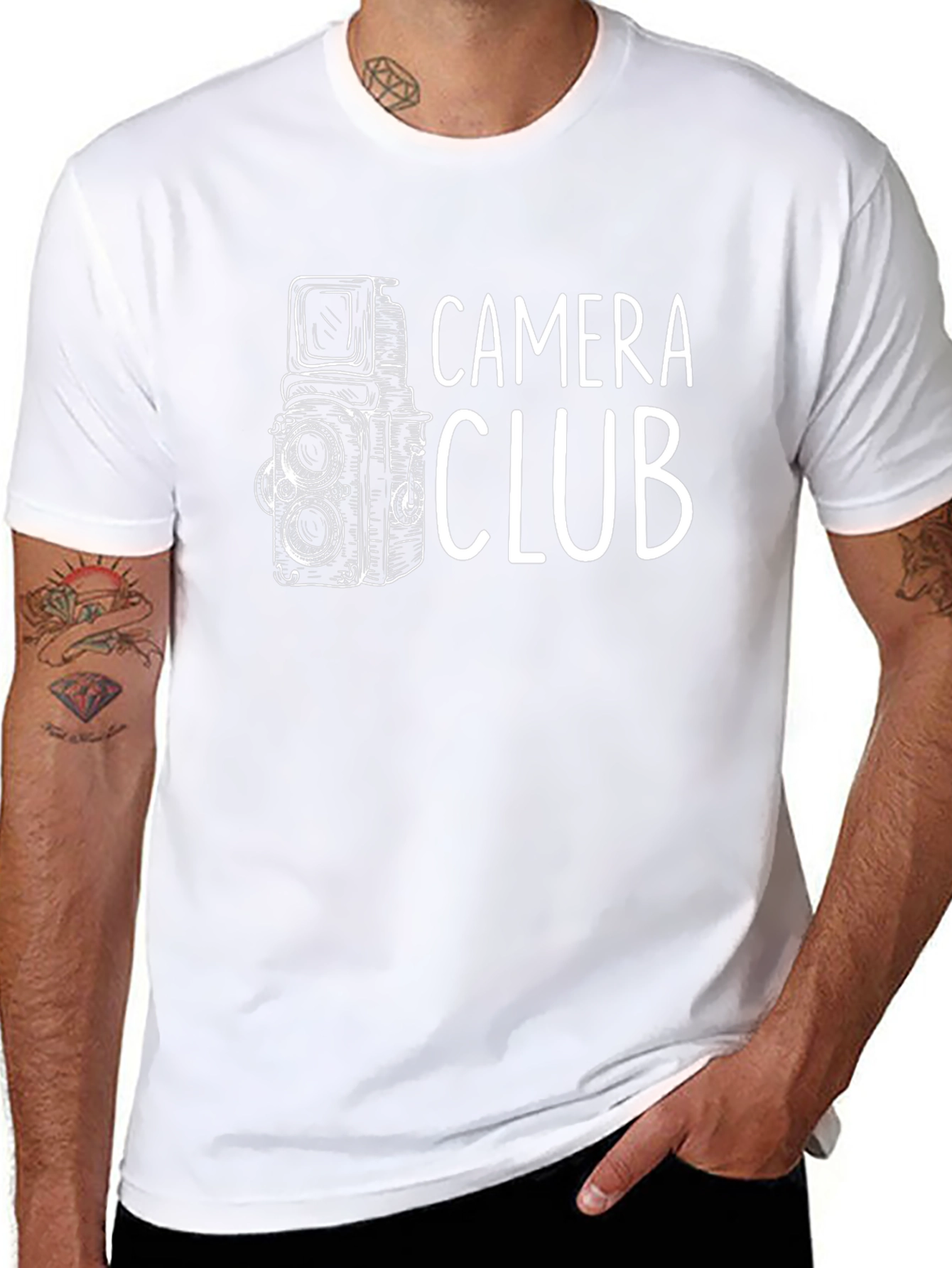 Camera Club Graphic Tee - Black