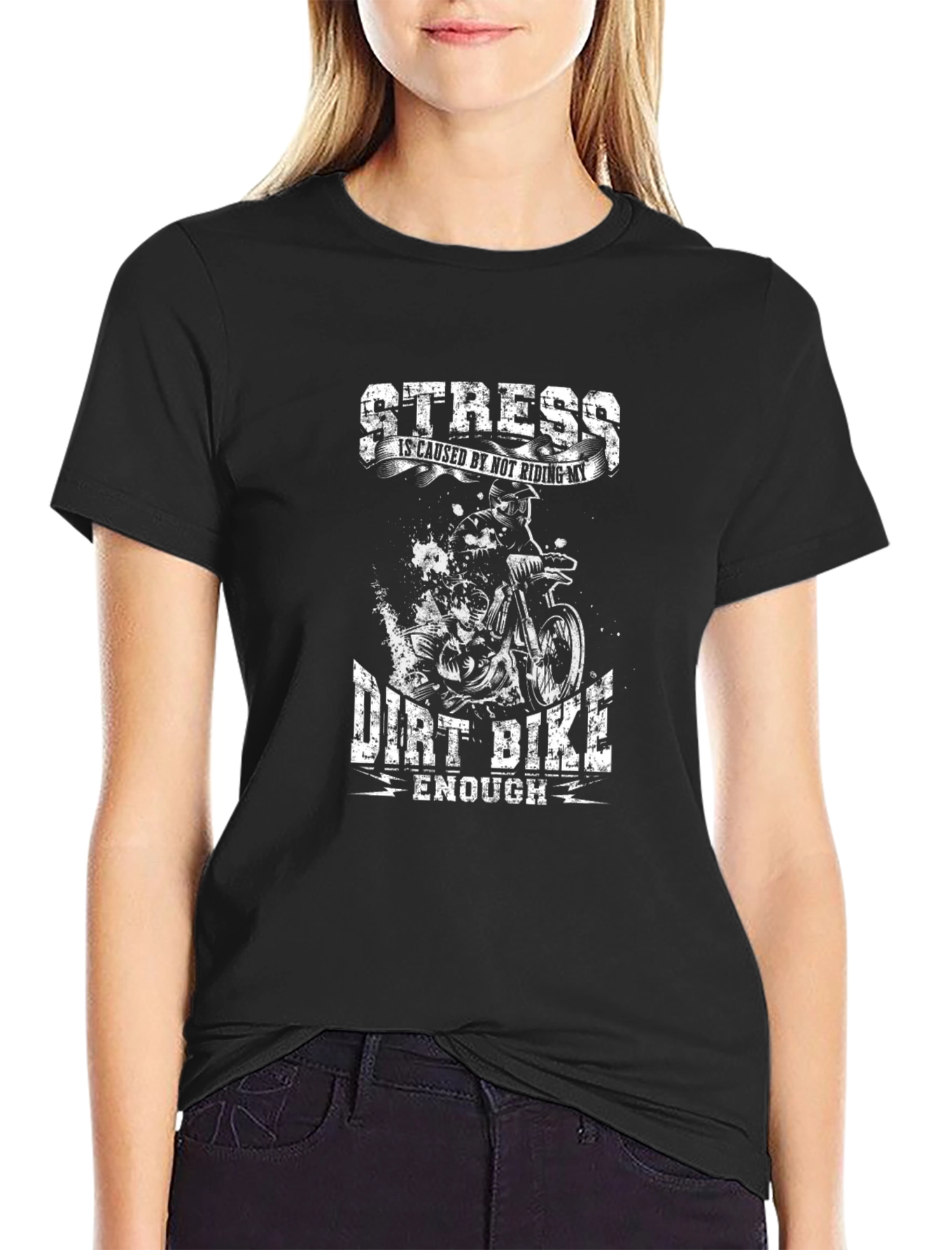 Dirt Bike Stress Relief Graphic Tee
