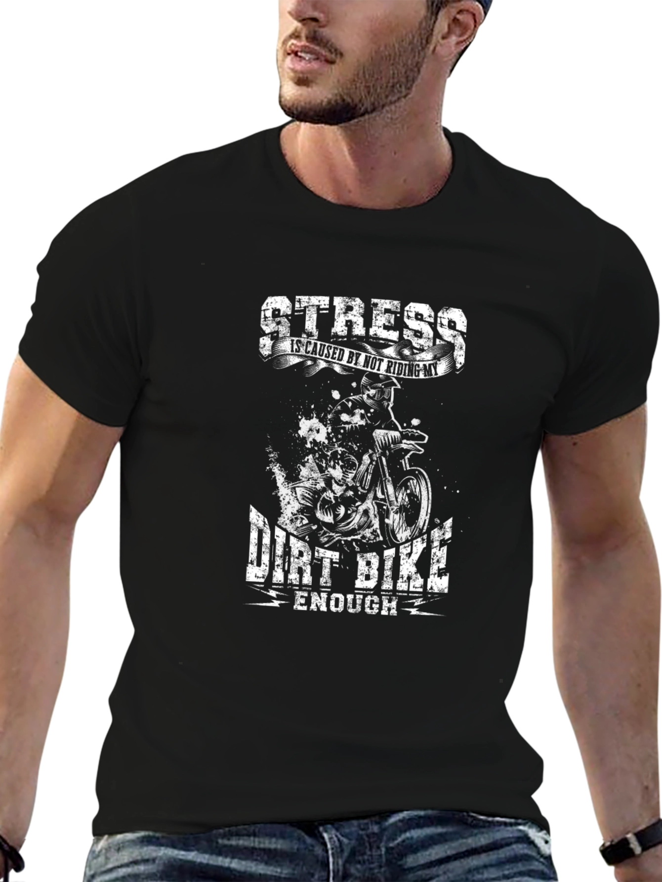 Dirt Bike Stress Relief Graphic Tee