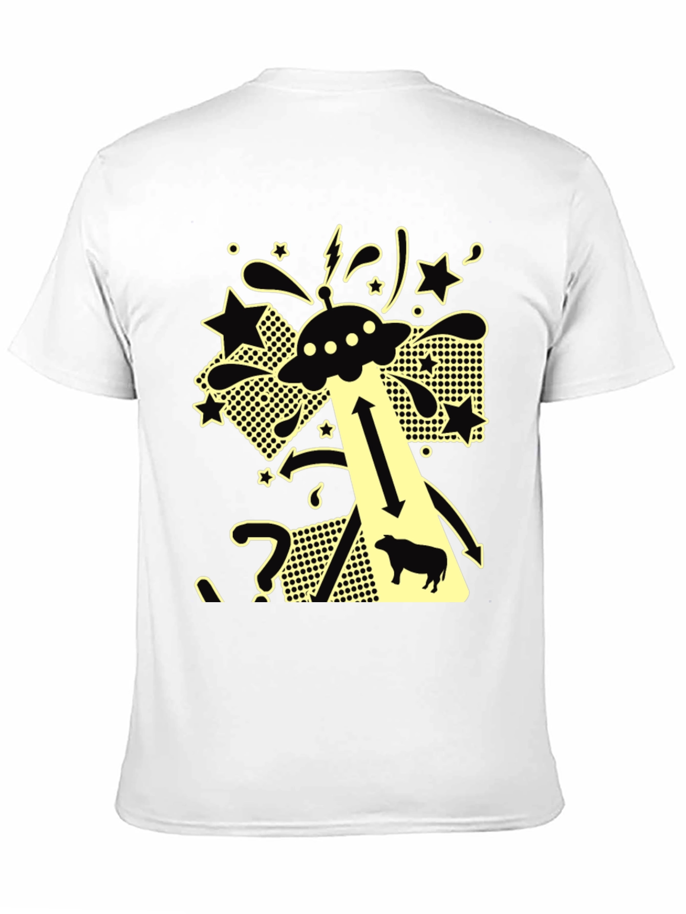 UFO Cow Abduction T-Shirt - Funny Alien Graphic Tee