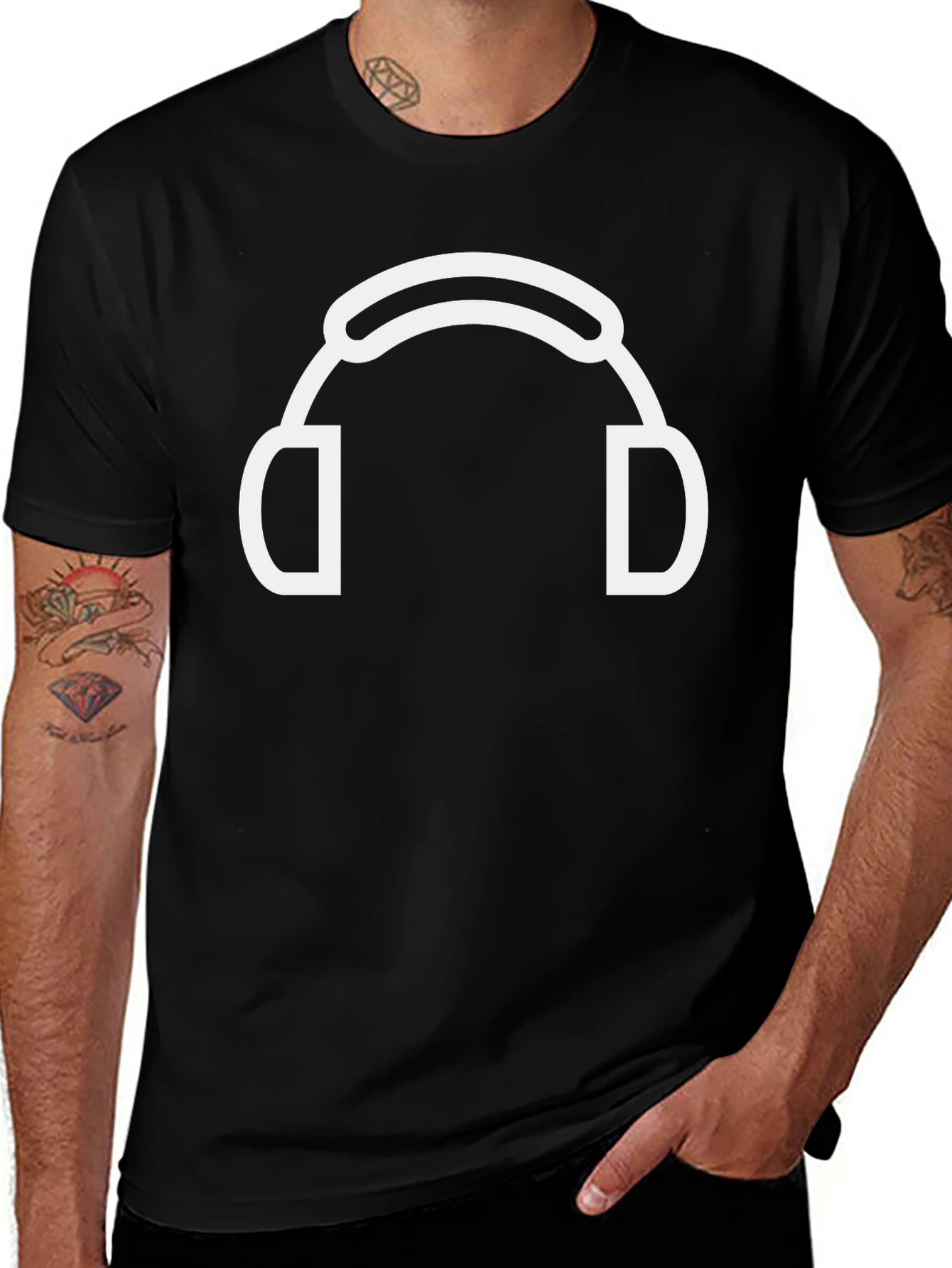 Headphones Graphic Tee - Cool Casual Style