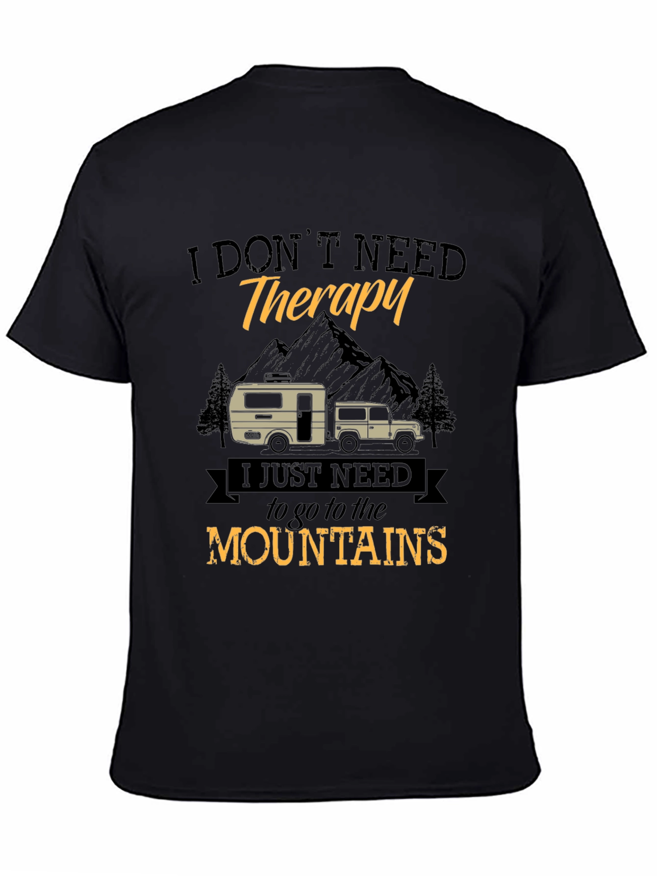 Mountain Therapy Graphic Tee - Outdoor Adventure Shirt