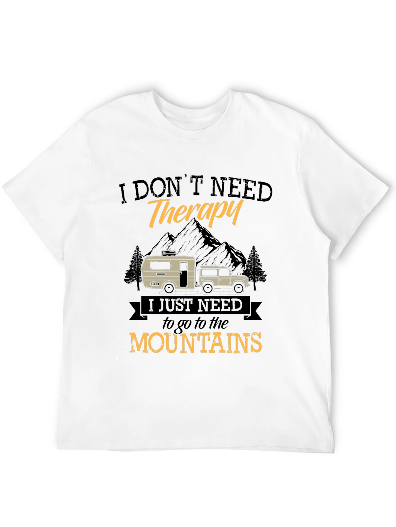 Mountain Therapy Graphic Tee - Outdoor Adventure Shirt