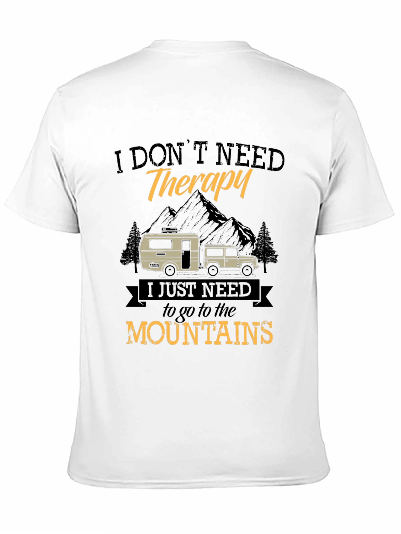 Mountain Therapy Graphic Tee - Outdoor Adventure Shirt