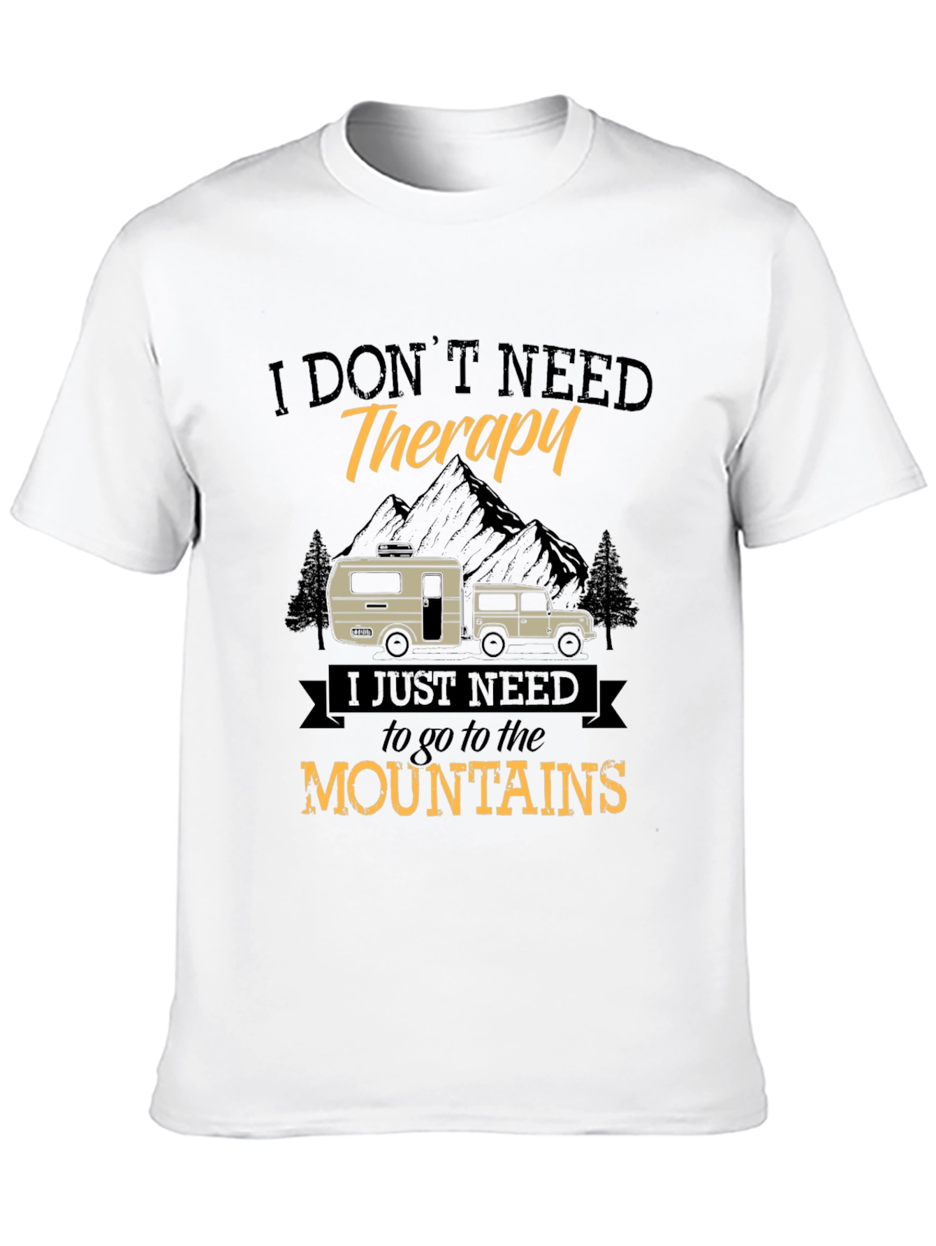 Mountain Therapy Graphic Tee - Outdoor Adventure Shirt