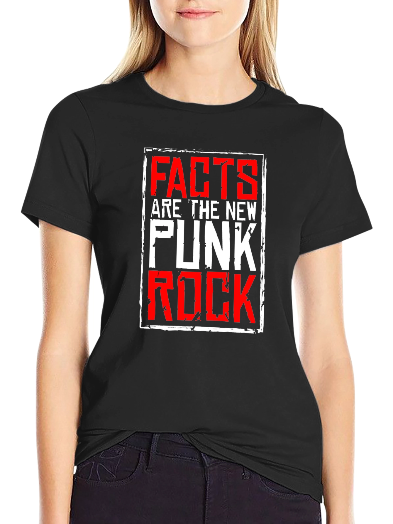 Facts are the New Punk Rock Black T-Shirt