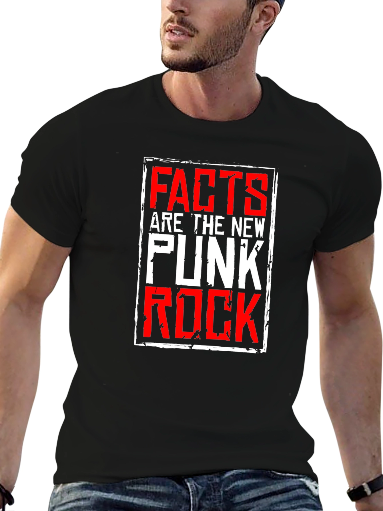 Facts are the New Punk Rock Black T-Shirt