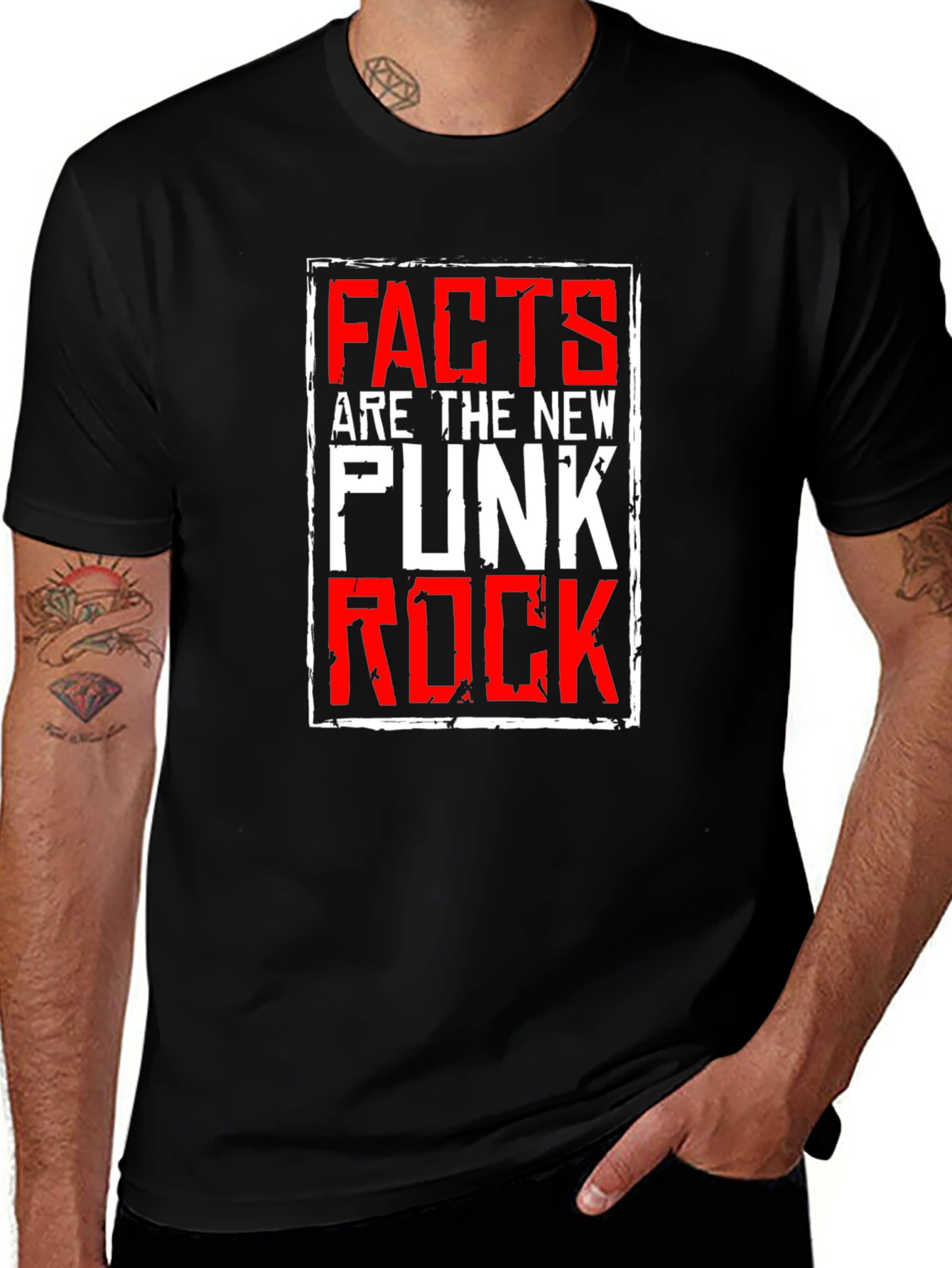 Facts are the New Punk Rock Black T-Shirt