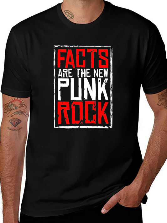 Facts are the New Punk Rock Black T-Shirt