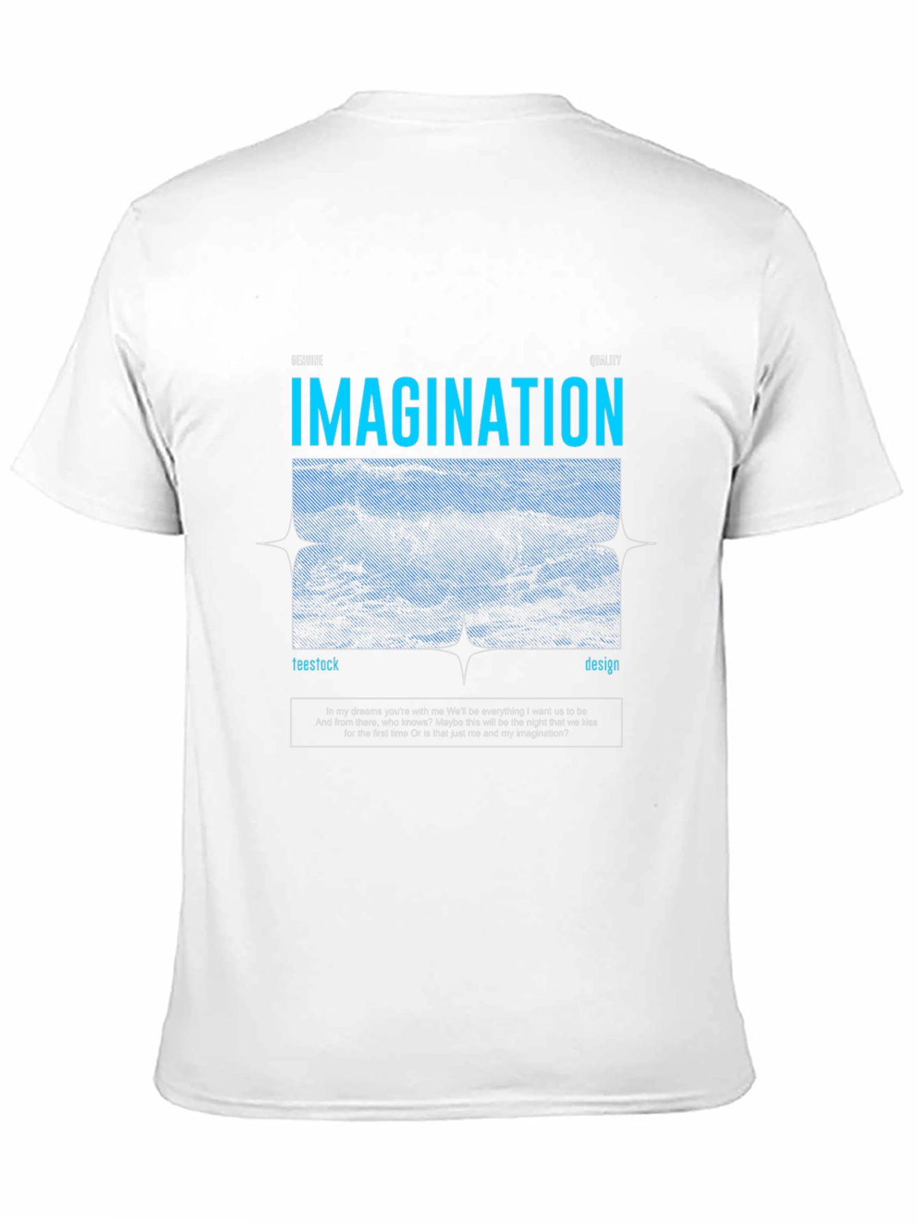 Imagination Graphic Tee - Black Casual T-Shirt