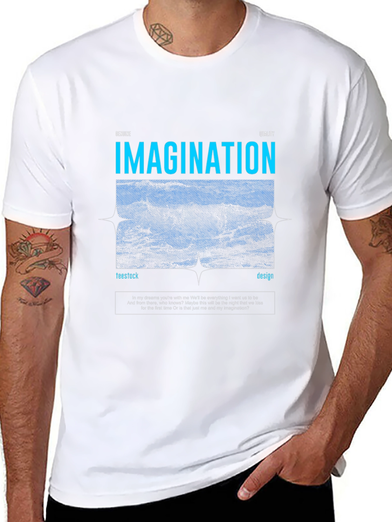 Imagination Graphic Tee - Black Casual T-Shirt