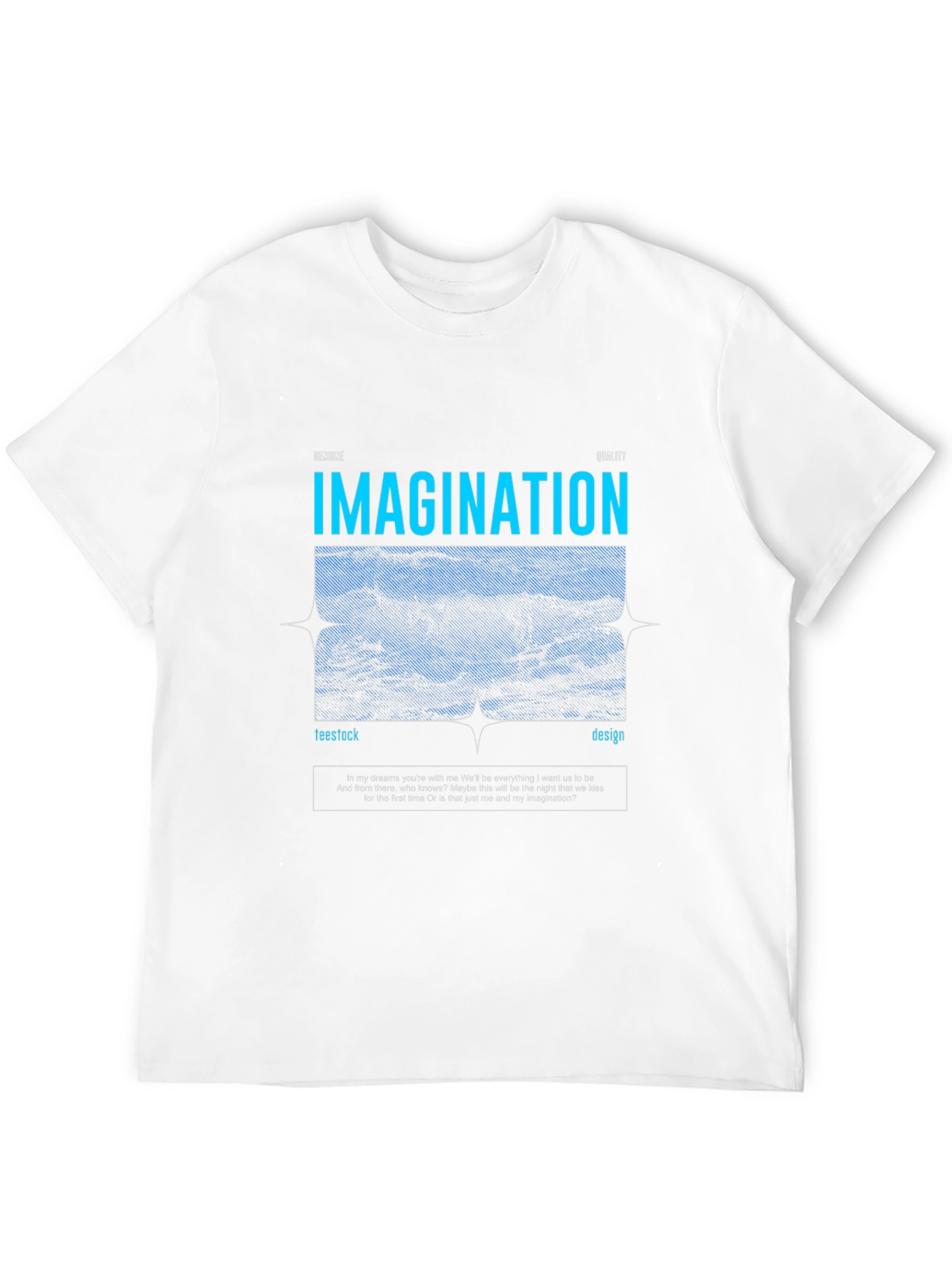 Imagination Graphic Tee - Black Casual T-Shirt