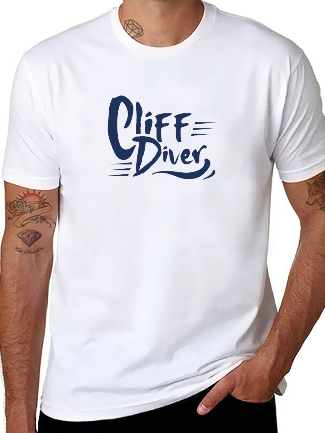 Cliff Diver Graphic T-Shirt - Cool Casual Tee