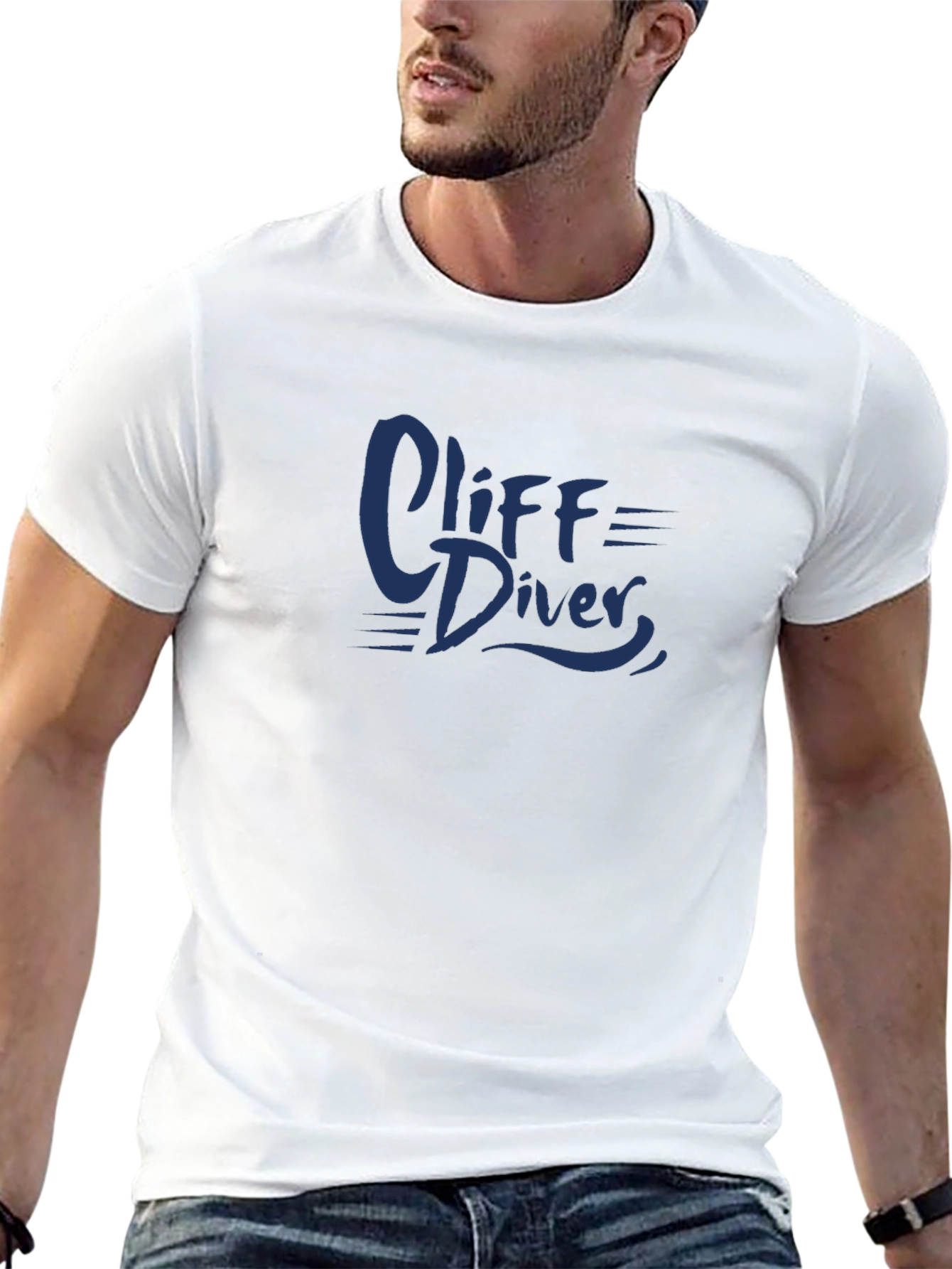 Cliff Diver Graphic T-Shirt - Cool Casual Tee