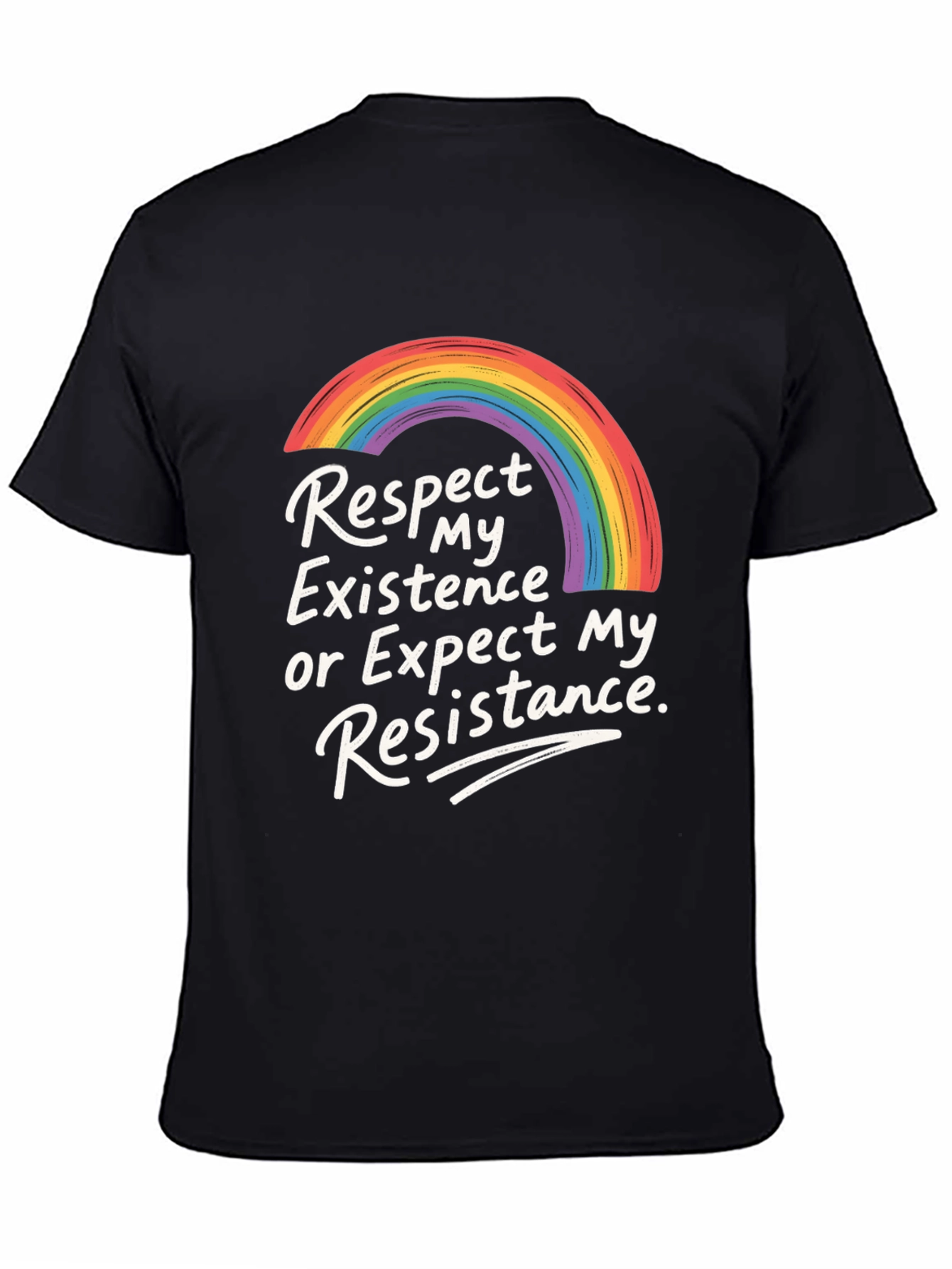 Rainbow Pride Respect Existence T-Shirt
