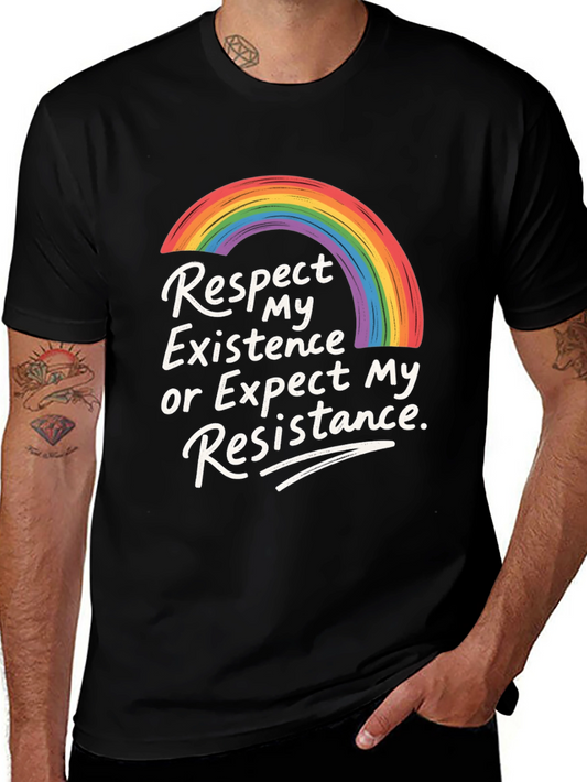 Rainbow Pride Respect Existence T-Shirt