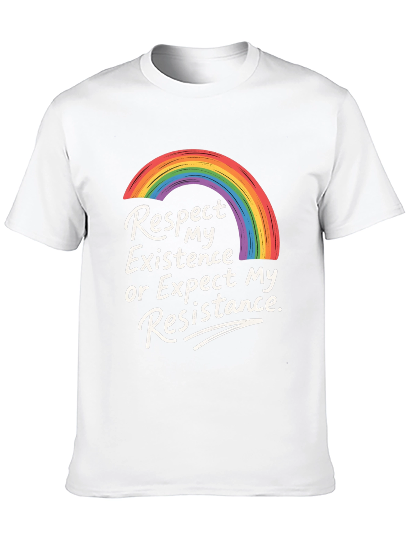 Rainbow Pride Respect Existence T-Shirt