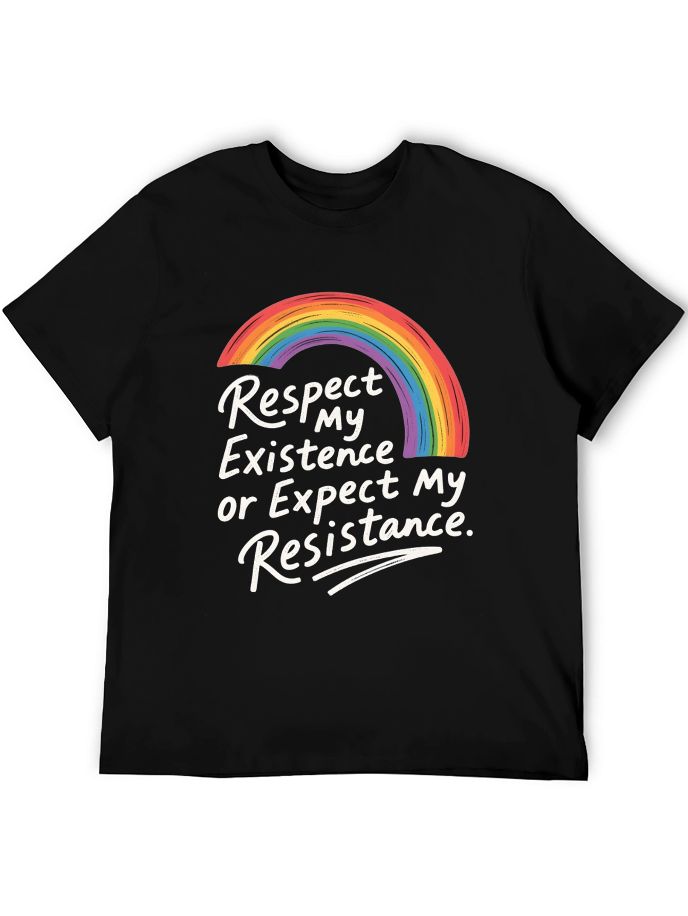 Rainbow Pride Respect Existence T-Shirt