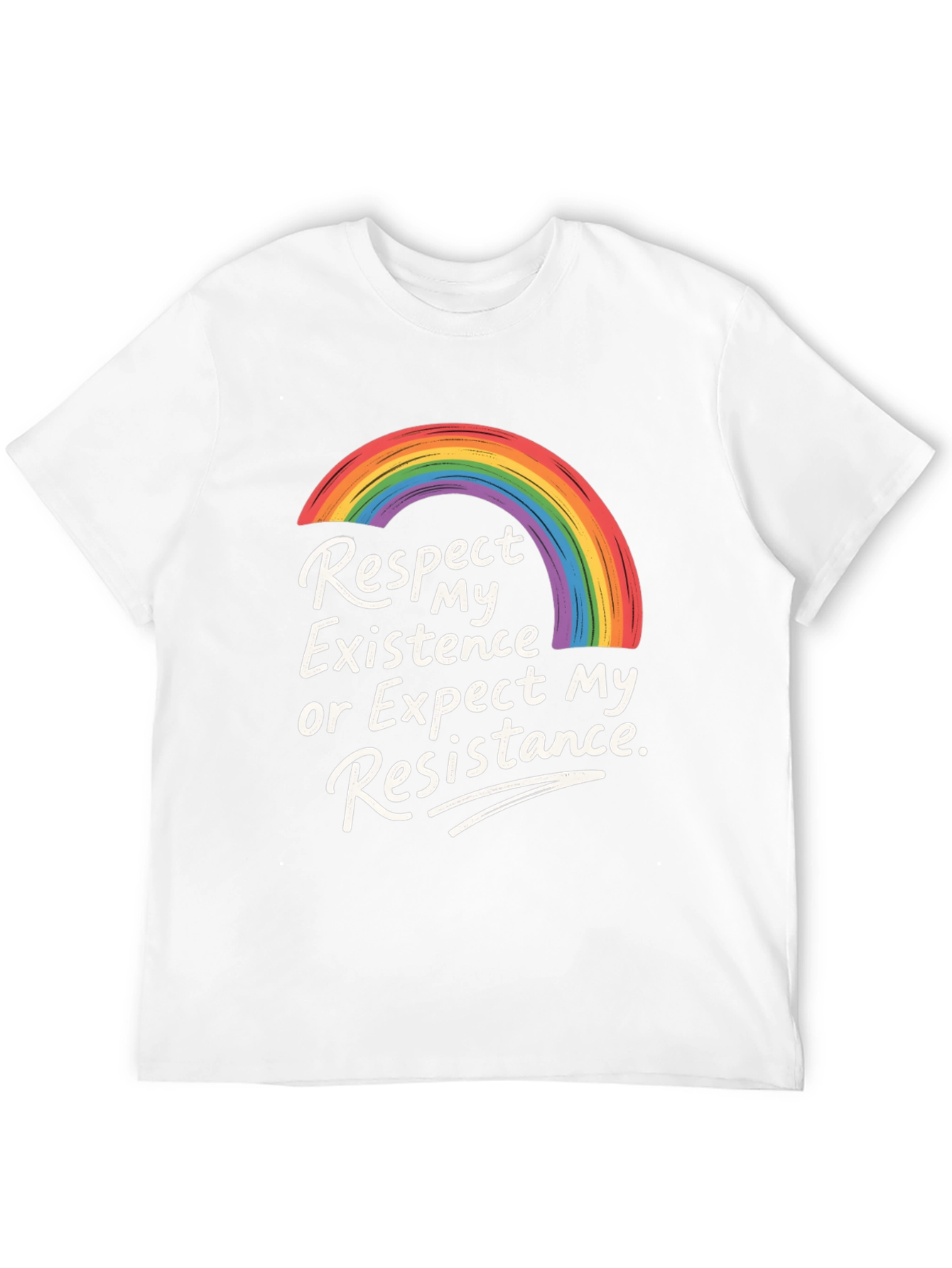 Rainbow Pride Respect Existence T-Shirt