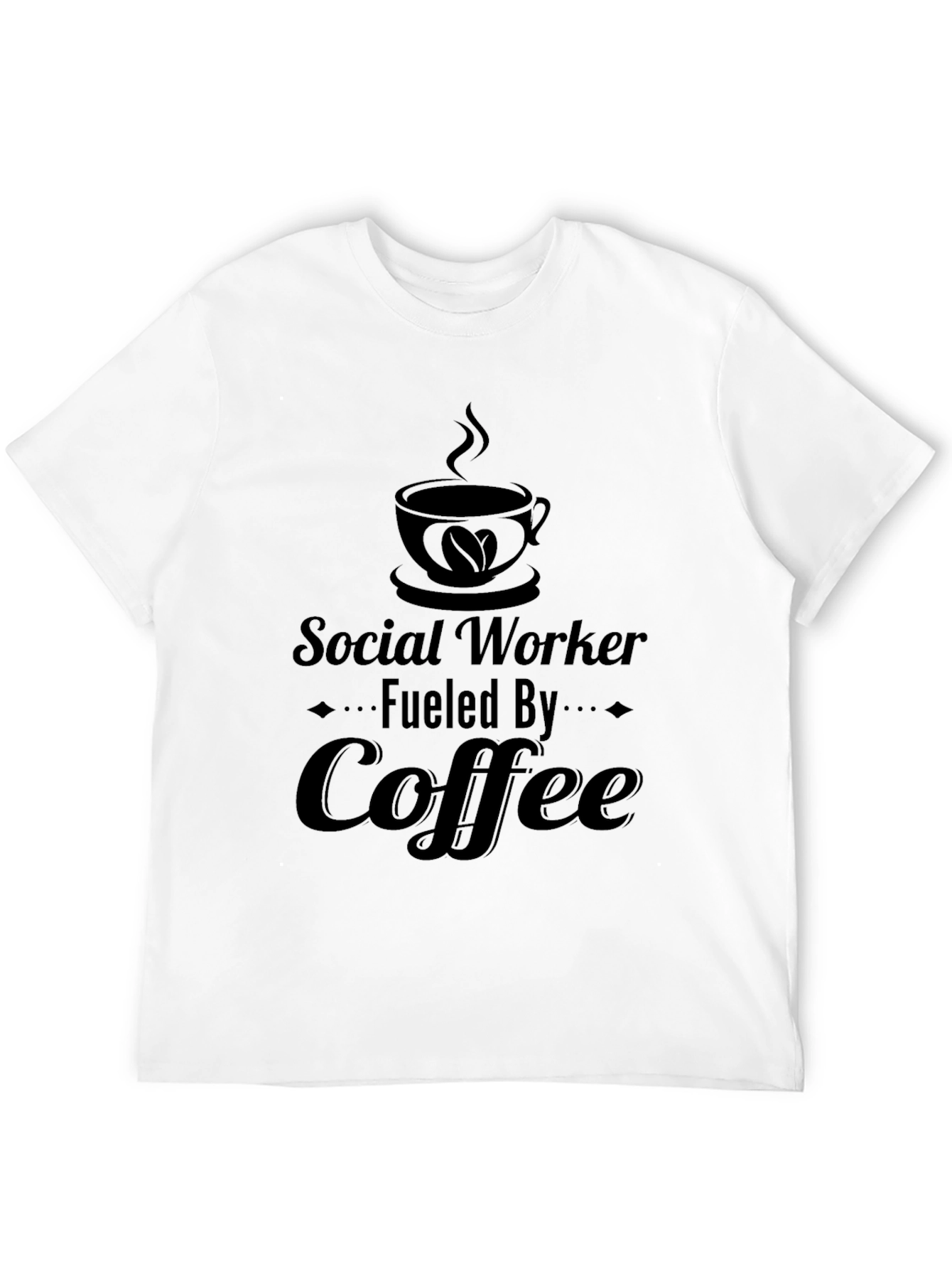 Social Worker Fueled By Coffee Graphic T-Shirt