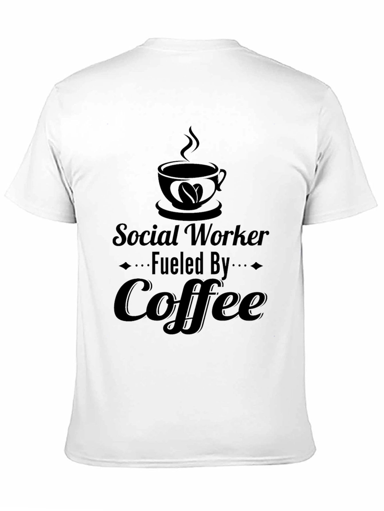 Social Worker Fueled By Coffee Graphic T-Shirt