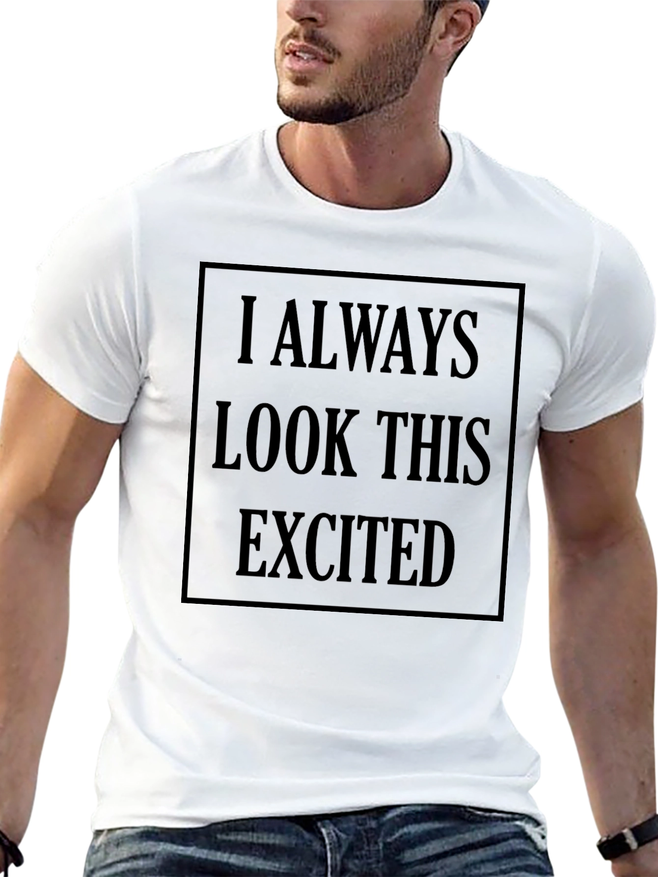Always Excited Graphic Tee - Black