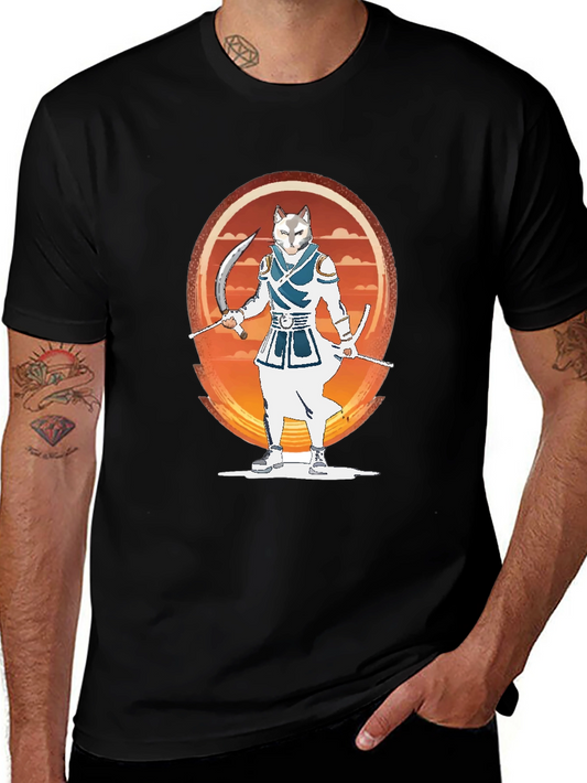 Ninja Cat Graphic T-Shirt