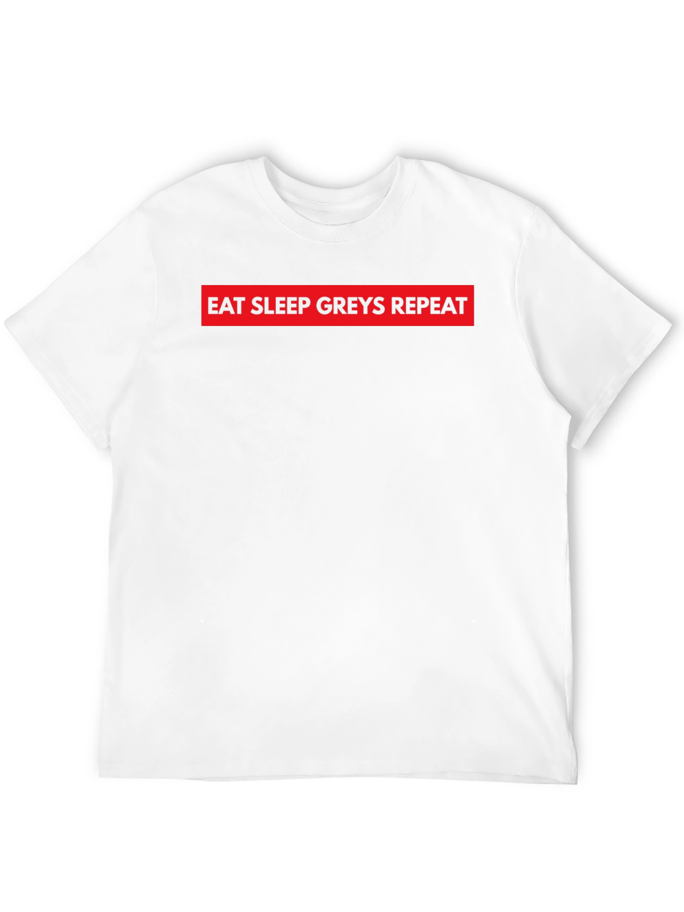 Eat Sleep Greys Repeat Black T-Shirt
