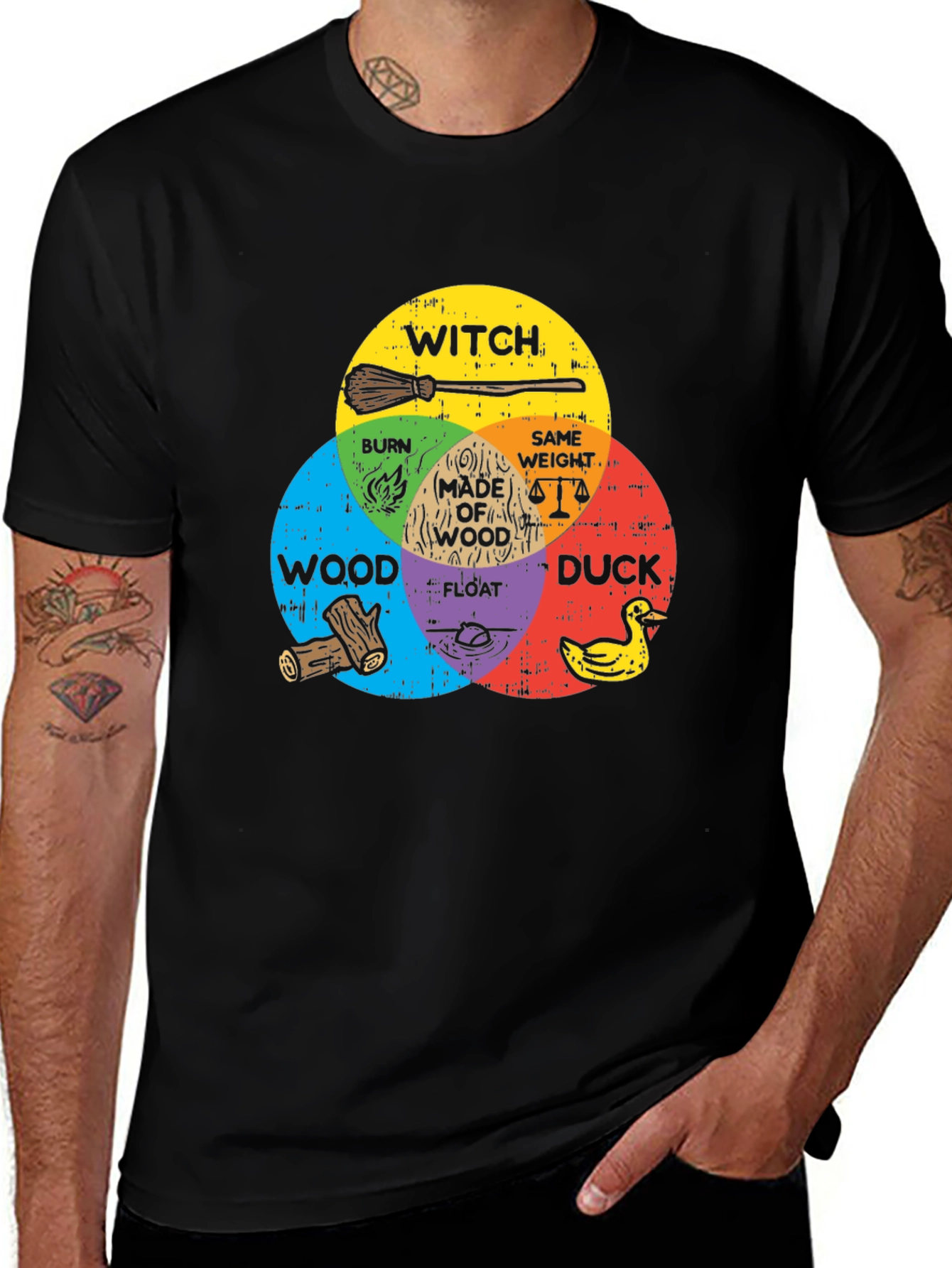 Witch Venn Diagram Graphic Tee