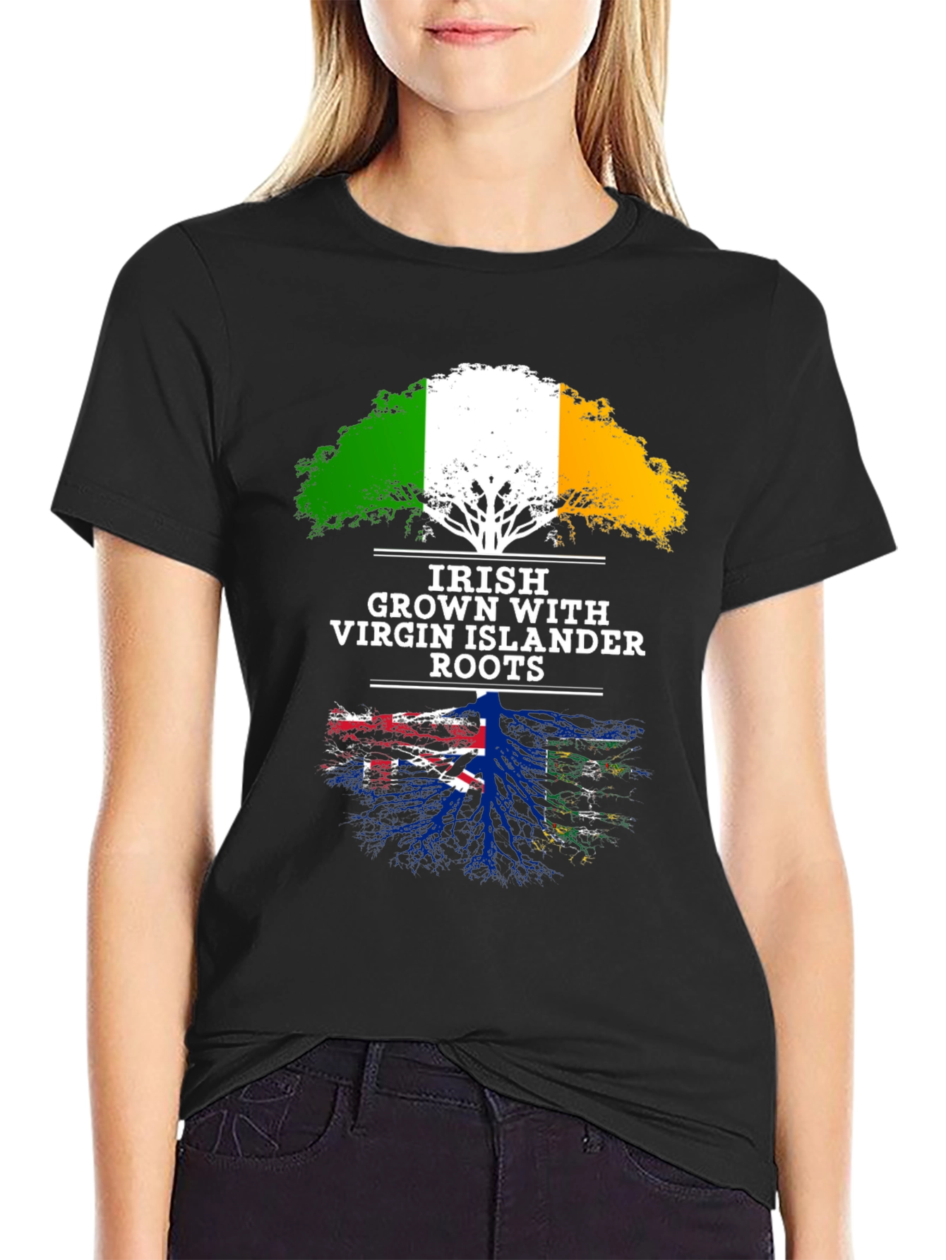 Irish Grown Virgin Islander Roots T-Shirt