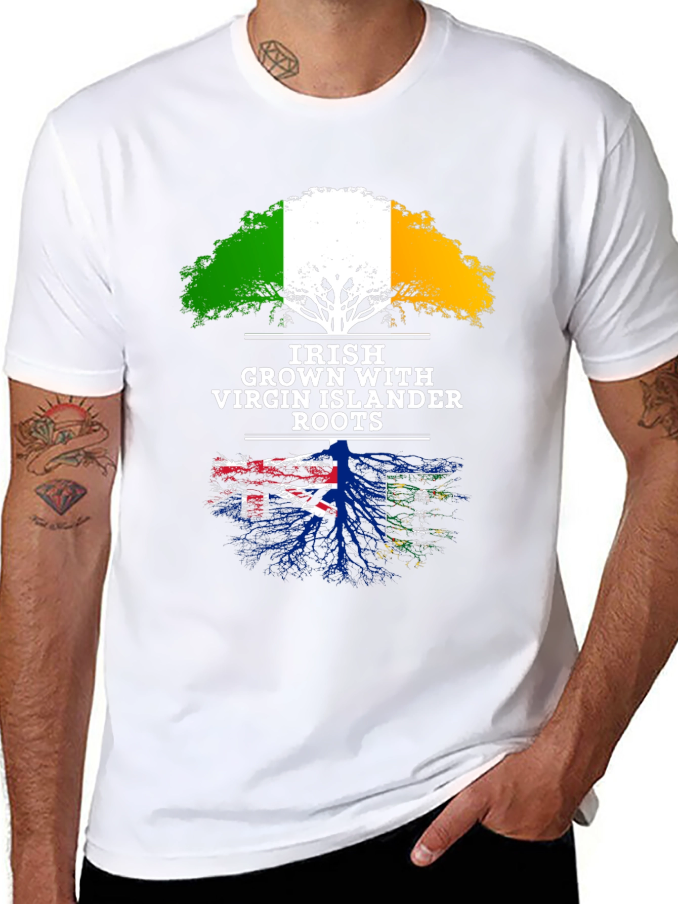 Irish Grown Virgin Islander Roots T-Shirt