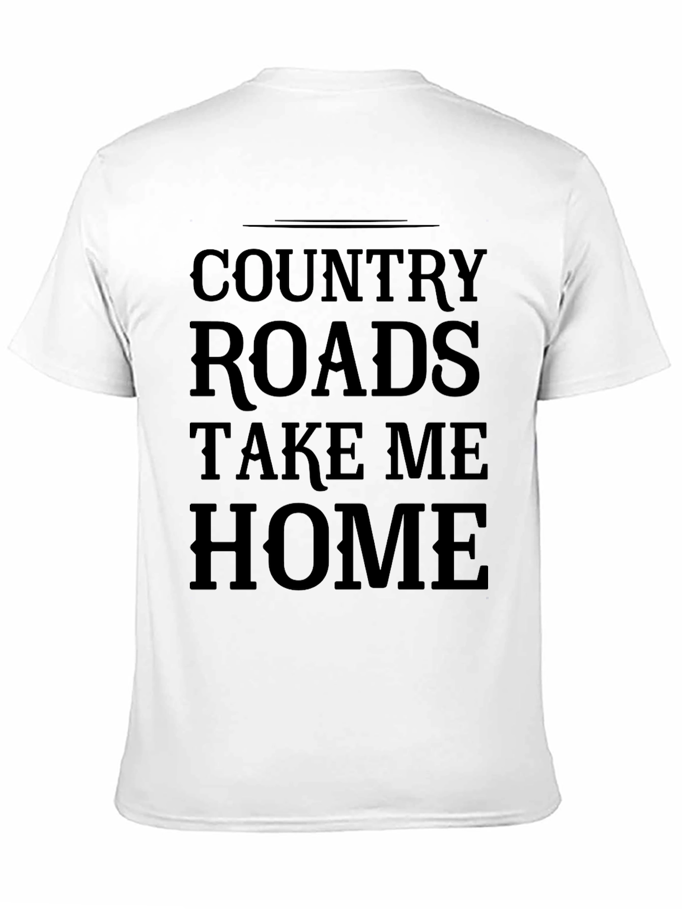 Country Roads T-Shirt - Take Me Home Black Tee