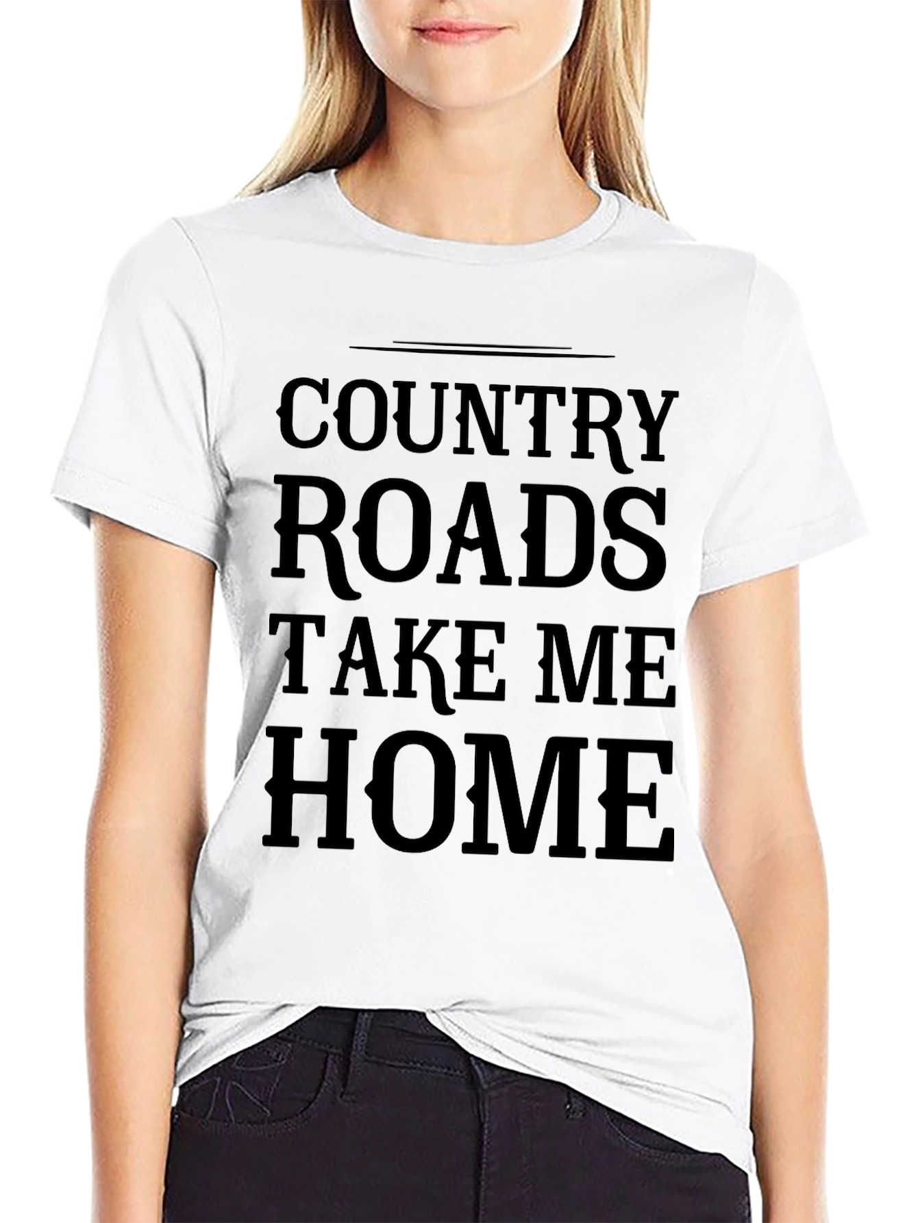 Country Roads T-Shirt - Take Me Home Black Tee