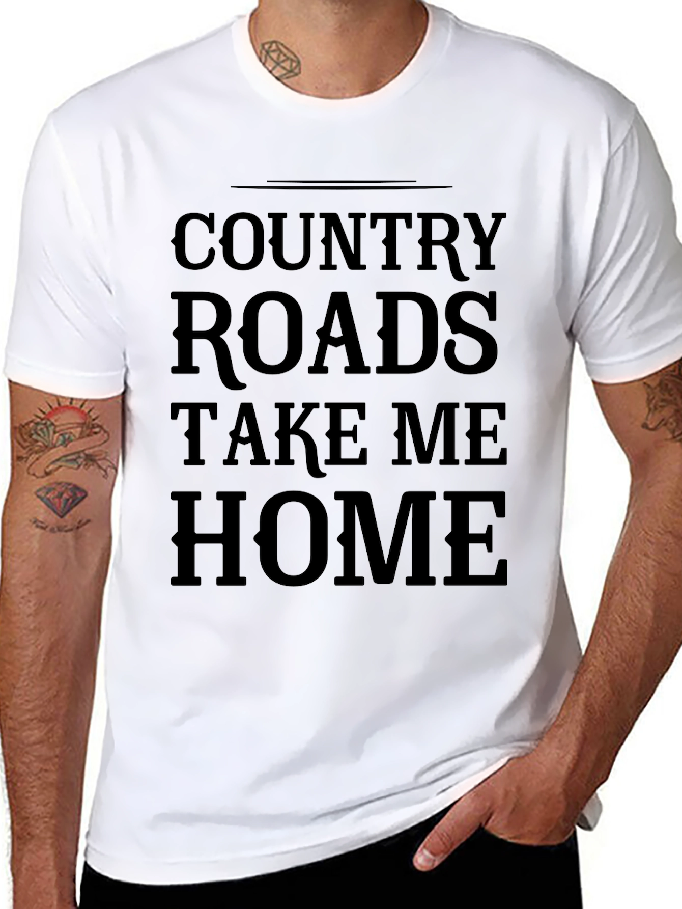 Country Roads T-Shirt - Take Me Home Black Tee