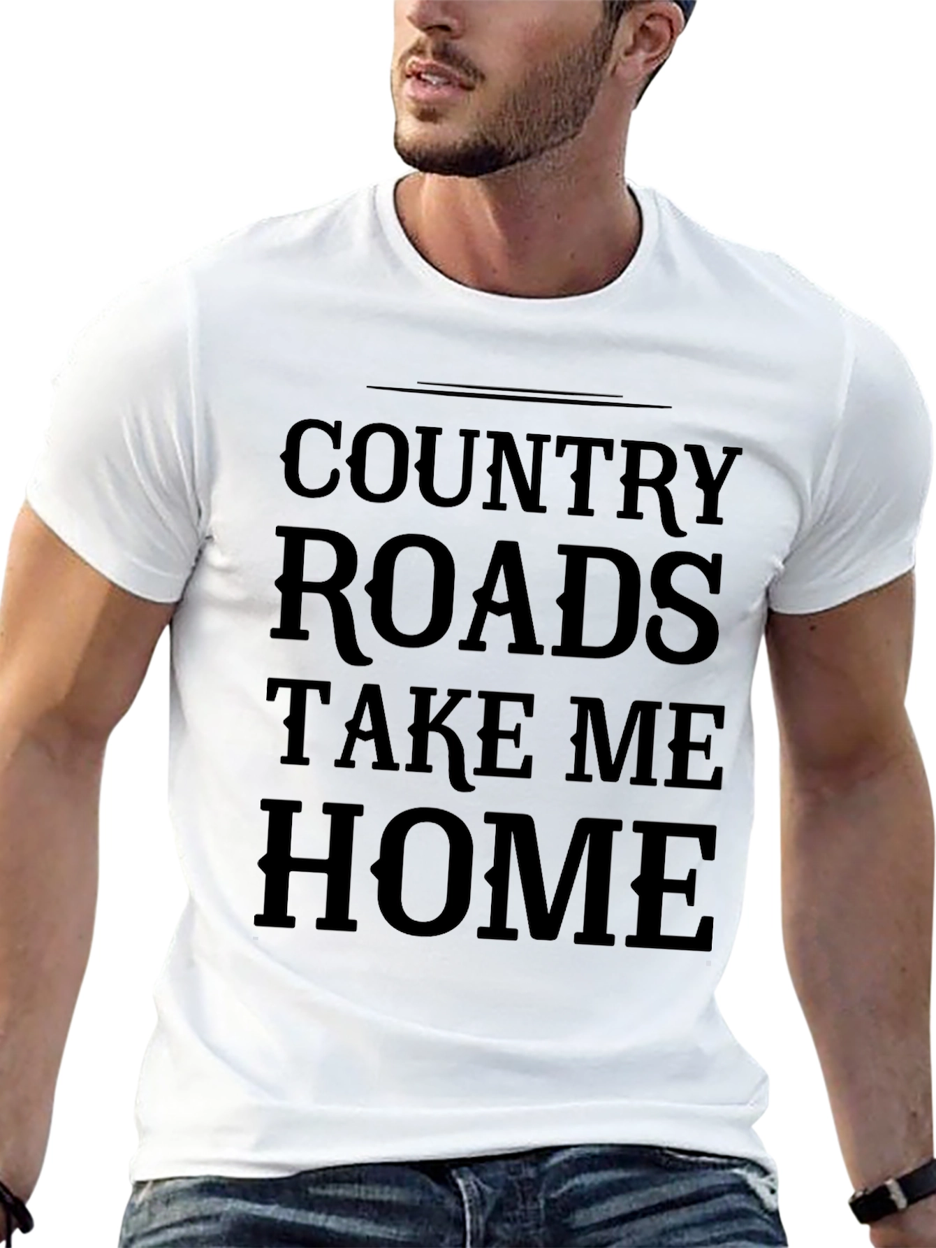 Country Roads T-Shirt - Take Me Home Black Tee