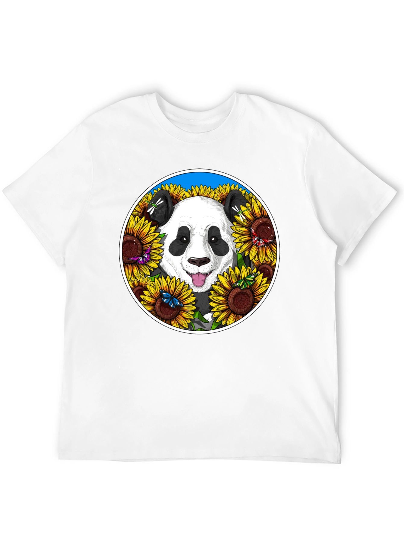 Panda & Sunflower Graphic Tee