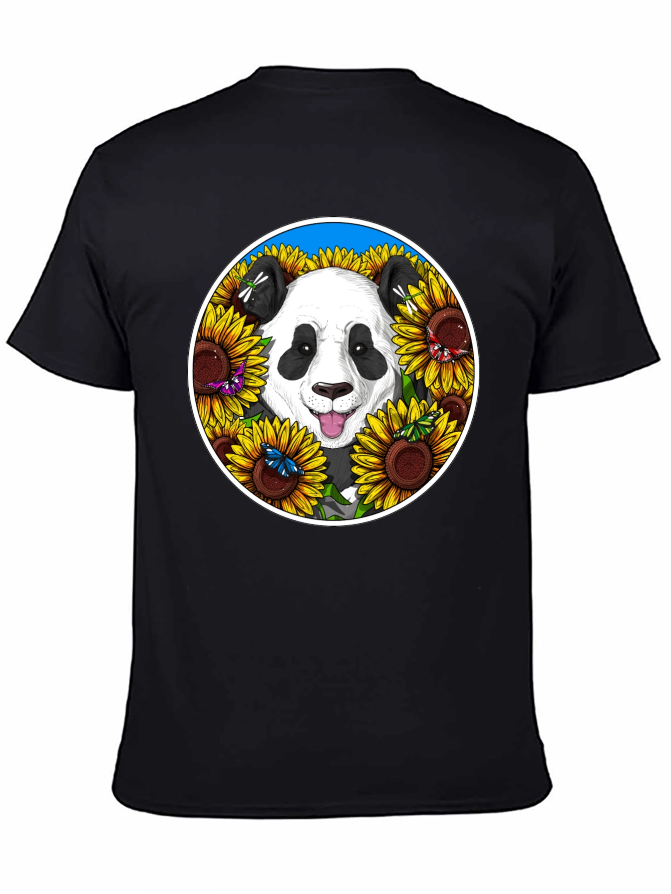 Panda & Sunflower Graphic Tee