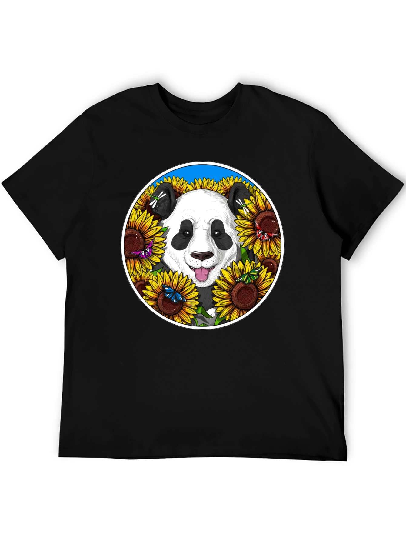 Panda & Sunflower Graphic Tee