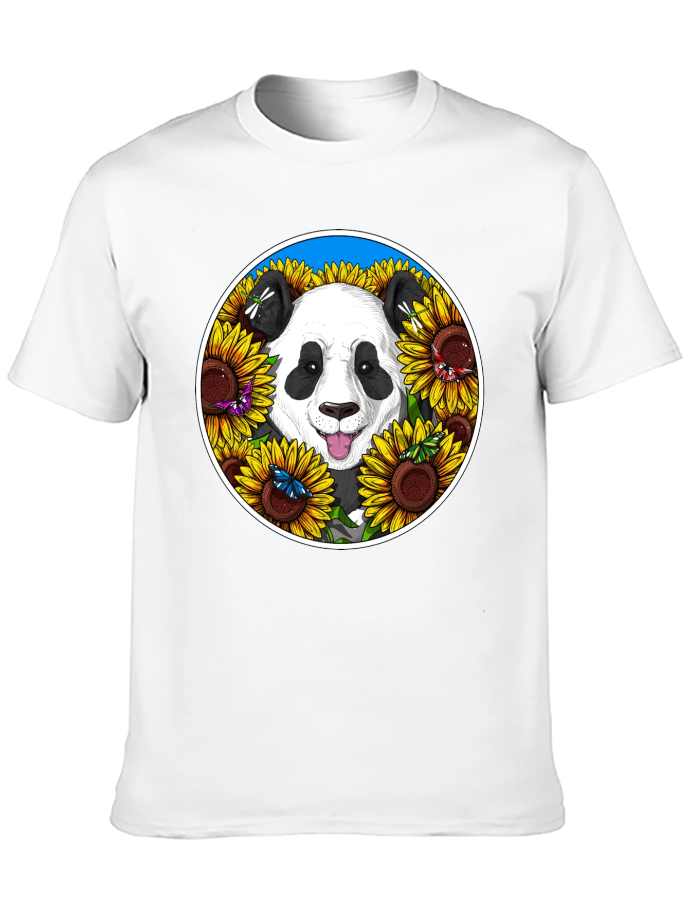Panda & Sunflower Graphic Tee