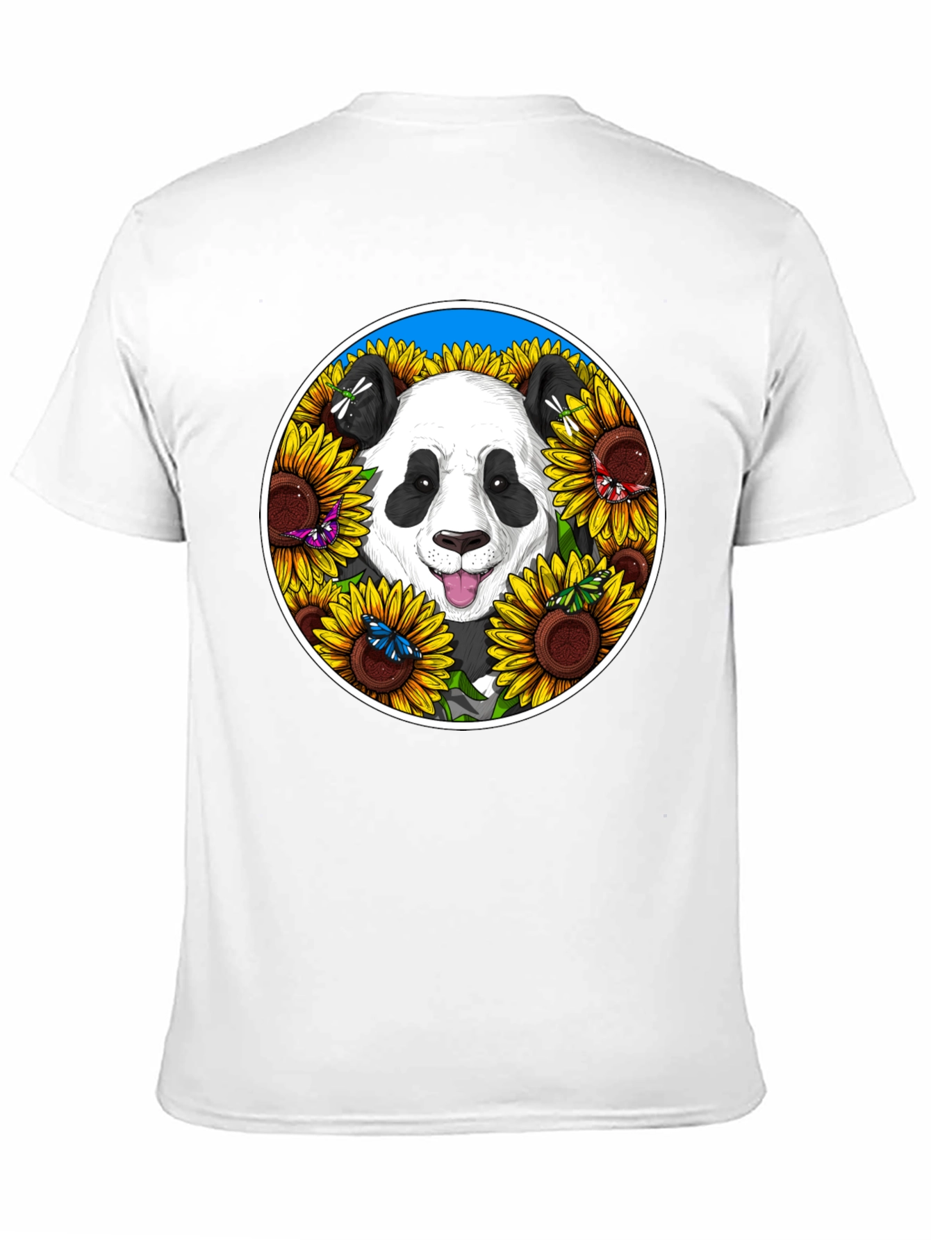 Panda & Sunflower Graphic Tee