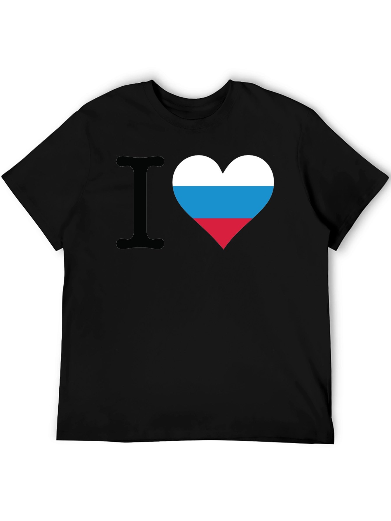 I Love Russia Flag Heart T-Shirt