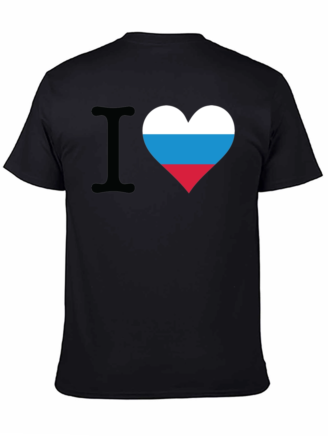I Love Russia Flag Heart T-Shirt