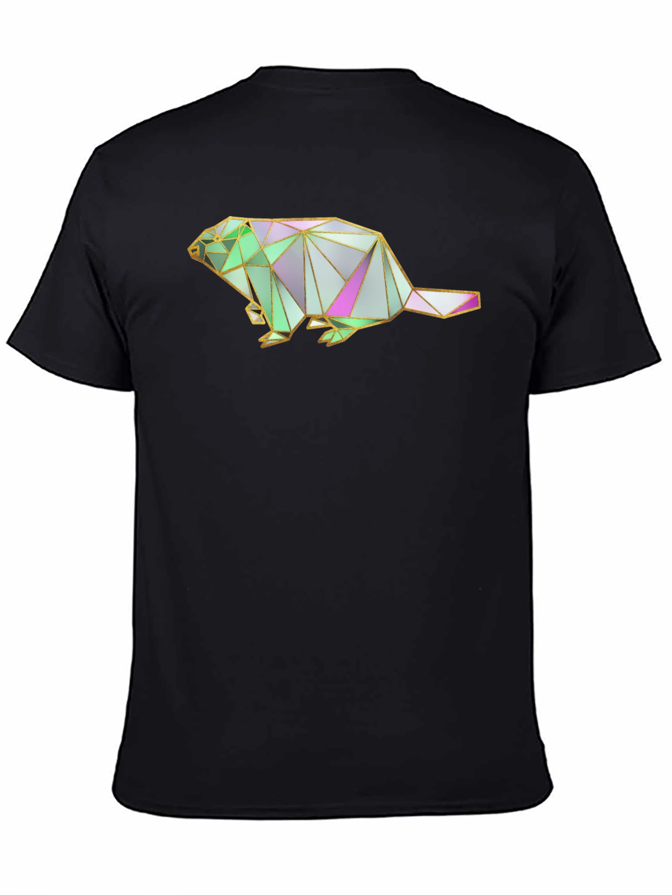 Geometric Beaver Graphic T-Shirt