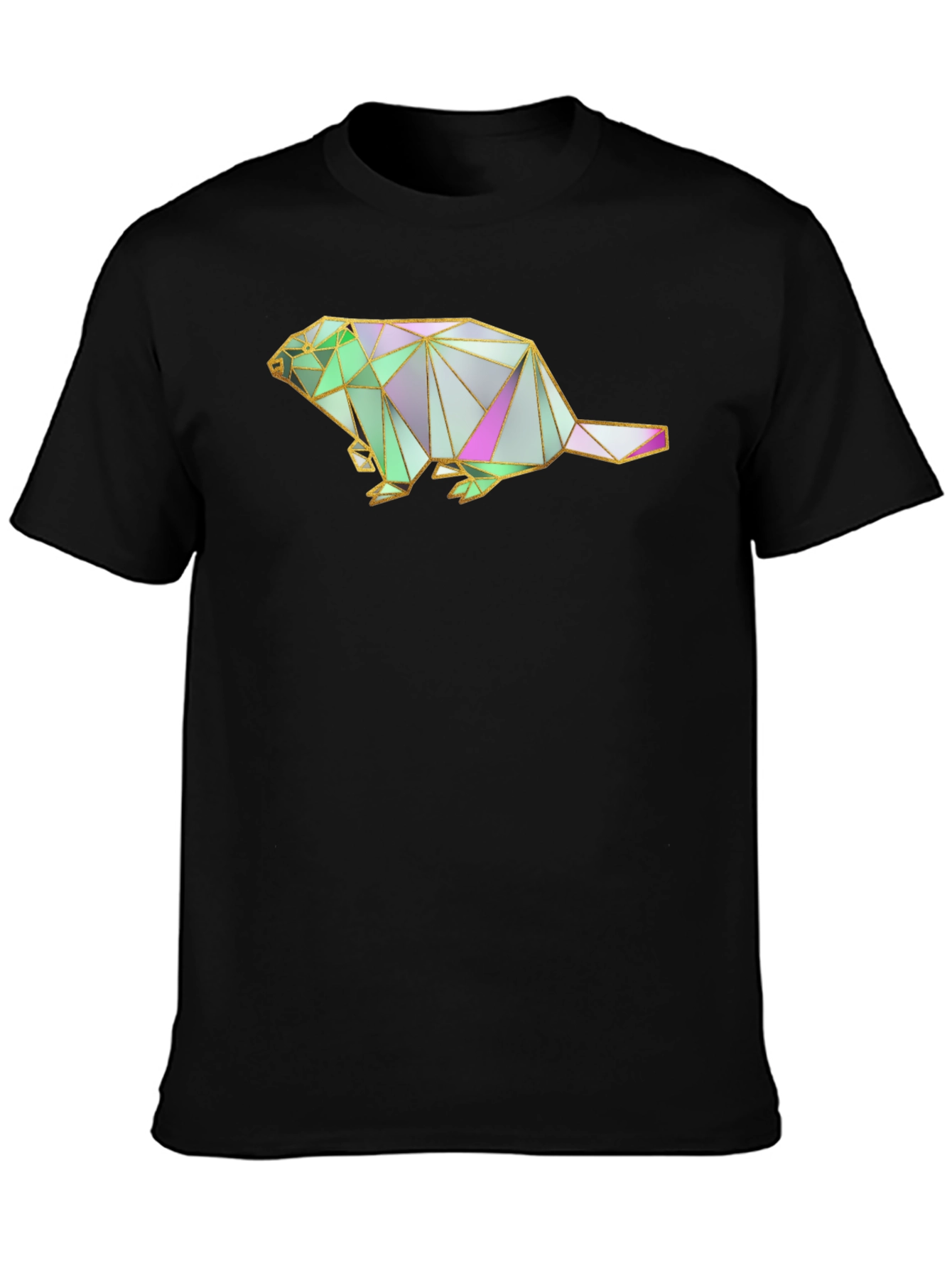Geometric Beaver Graphic T-Shirt