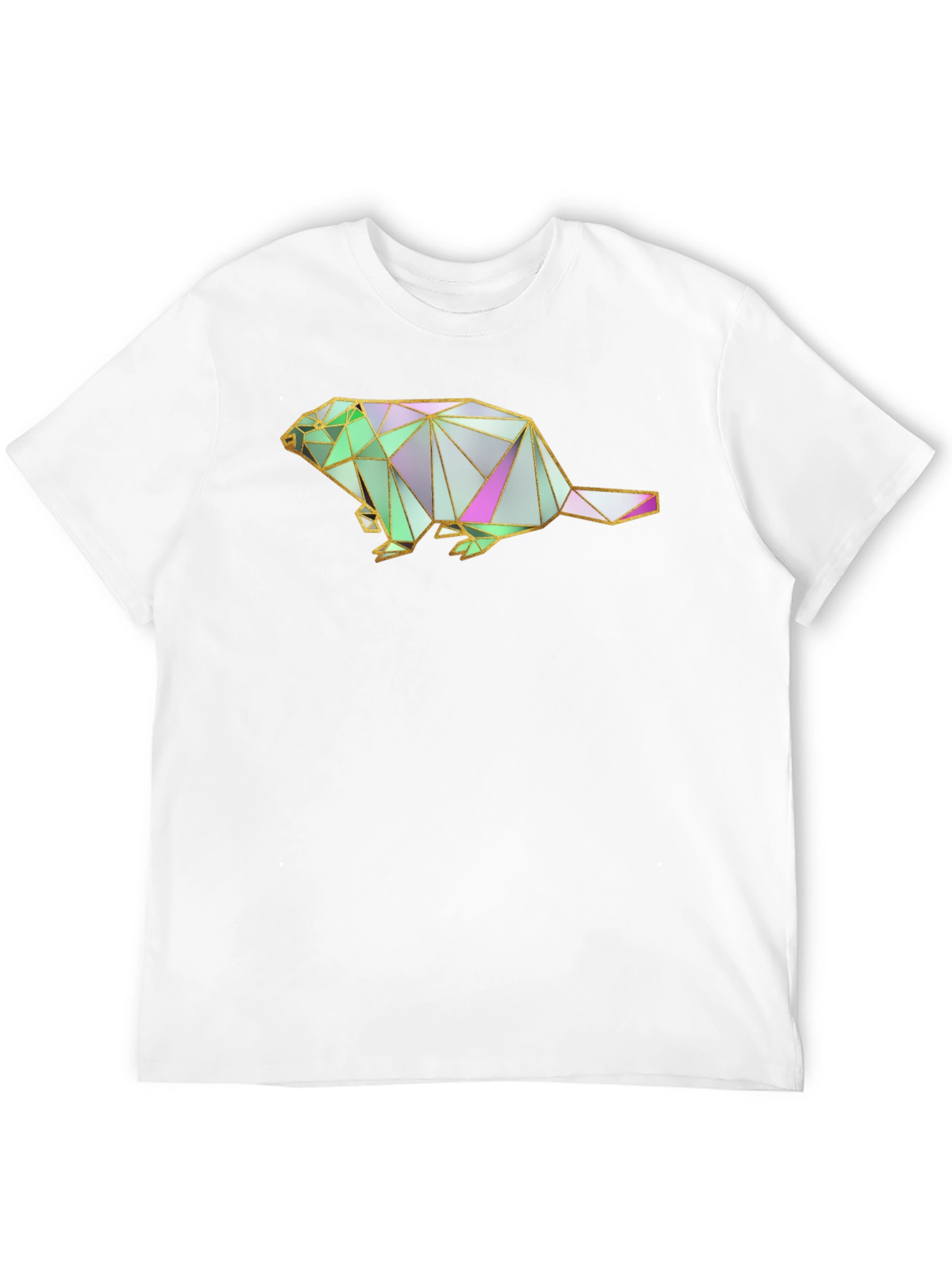 Geometric Beaver Graphic T-Shirt